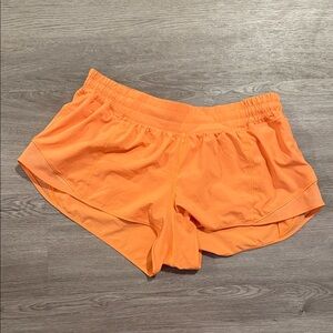 lululemon athletica Vibrant Orange Athletic Shorts